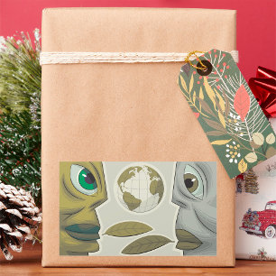 Créatures globales La Terre Fait Face À Un Sticker