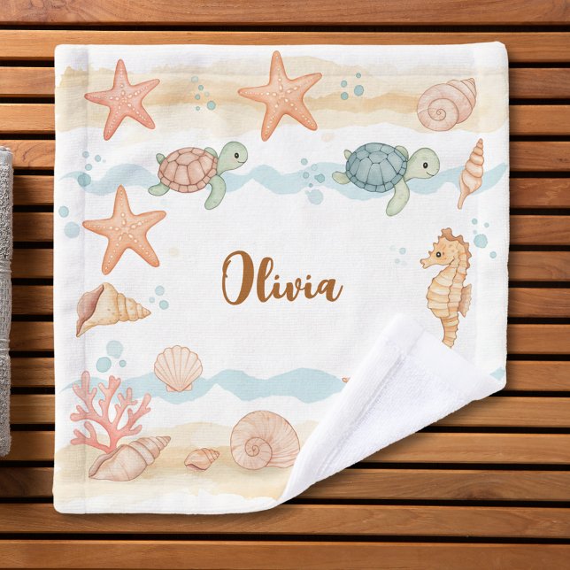 Créatures marines bébé à l'aquarelle fantaisiste (Créateur téléchargé)