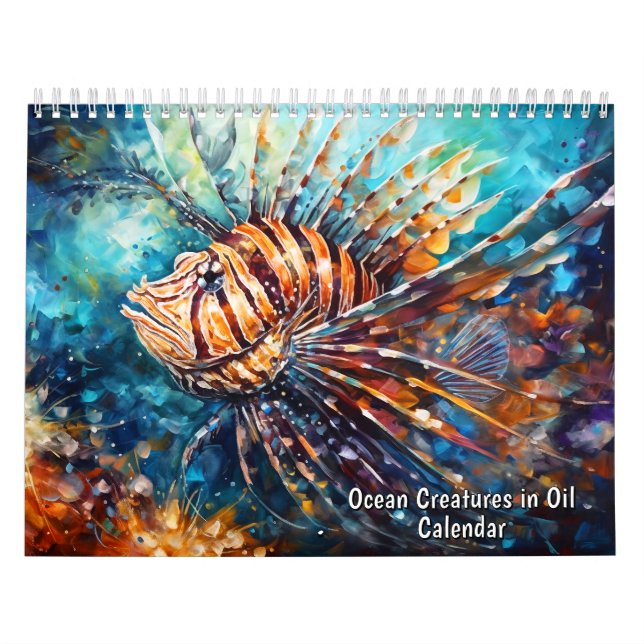Créatures océaniques à l'huile – Calendrier (Protection)