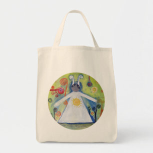 Creauture souriante Hug Sac fourre-tout d'art Abst