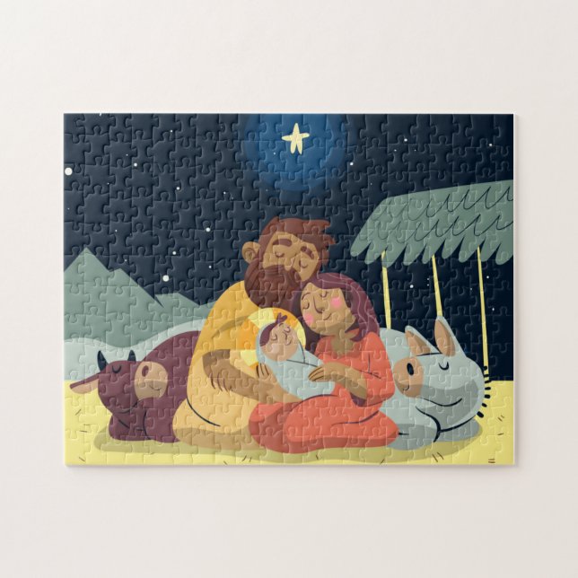 Crèche de Noël Puzzle (Horizontal)