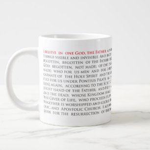 Credo chrétien orthodoxe Nicene Jumbo Mug 20oz