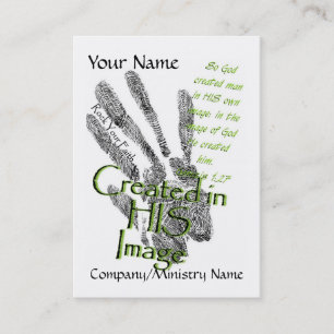 Créé dans son carte de visite d'image