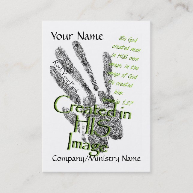 Créé dans son carte de visite d'image (Devant)