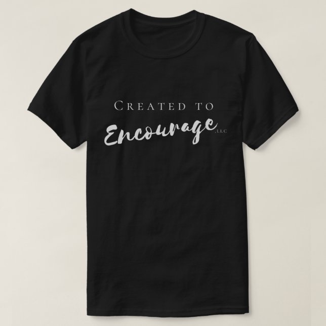 Créé Pour Encourager Les T-shirts Hommes (Design devant)