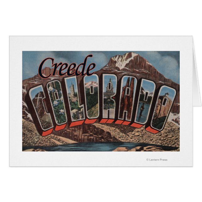Creede, Colorado - Scènes de grandes lettres (Devant horizontal)