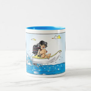 Creekrat Dessins amusants Fliver Girl Bateau Mug