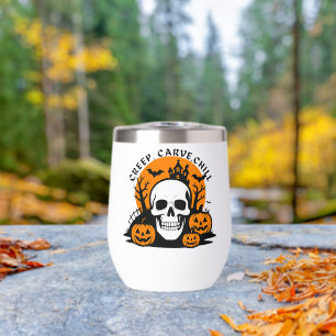 Creep, Carve, Chill : Crâne d'Halloween et Citroui