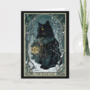 Creepmas Vintage Le Chat de Yule Carte de Tarot No