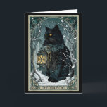 Creepmas Vintage Le Chat de Yule Carte de Tarot No<br><div class="desc">Creepmas Vintage Le Chat de Yule Carte de Tarot Noël Sombre</div>