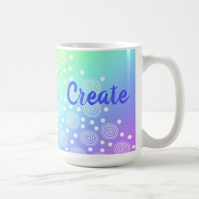 Créer Arc-en-ciel Gradient café Mug (Droite)