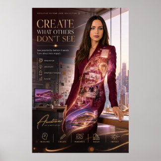 Créer ce que les autres ne voient pas Poster
