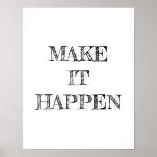 Créer cela arrive Poster minimaliste