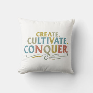 Créer Cultivons Conquérir Luxurieusement Coussin d