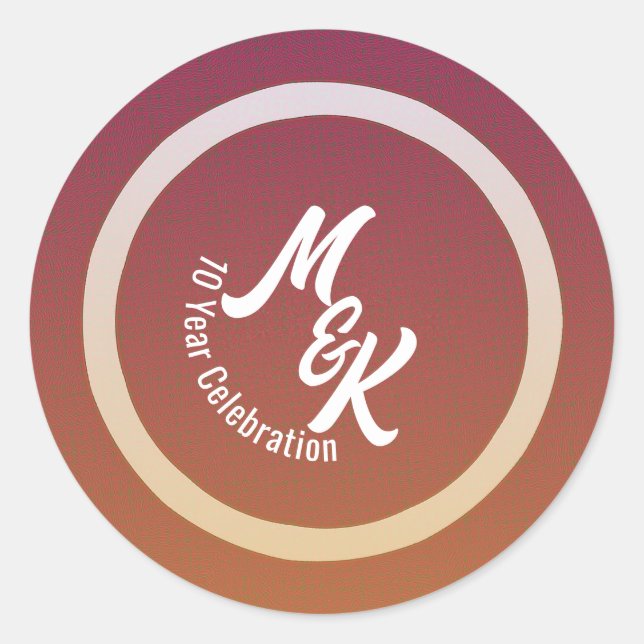 Créer des autocollants de célébration personnalisé (Devant)