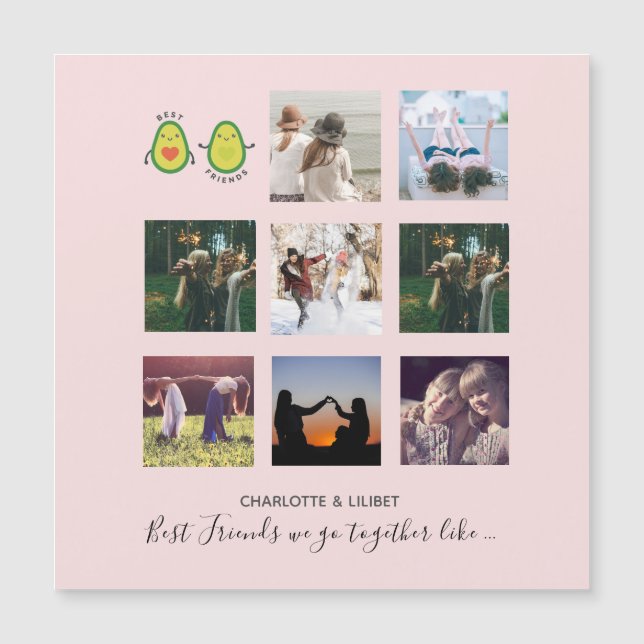 Créer des cadeaux de collage photo de meilleur ami (Devant)