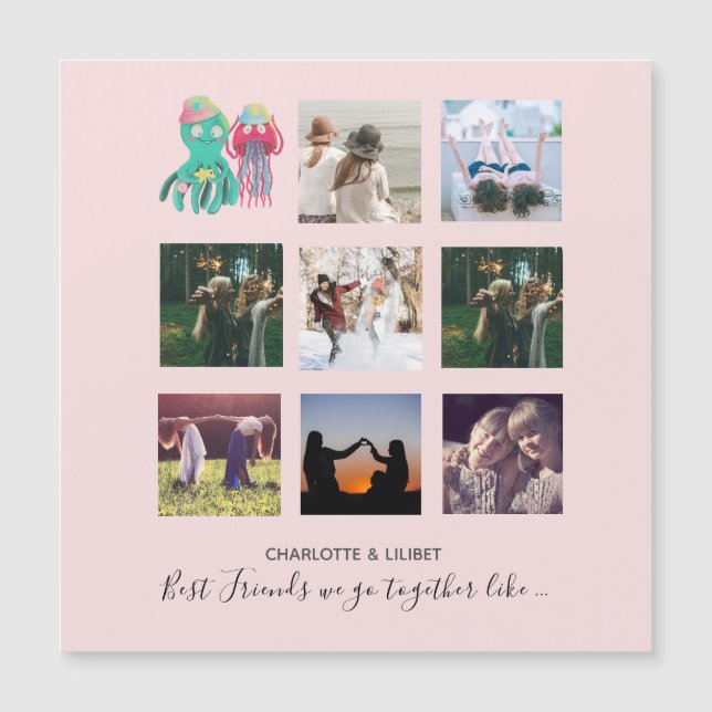 Créer des cadeaux de collage photo de meilleur ami (Devant)
