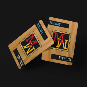 Créer des cartes de jeu / Monogramme (nom + initia