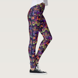 CRÉER est de DÉTRUIRE Graffiti imprimés Leggings