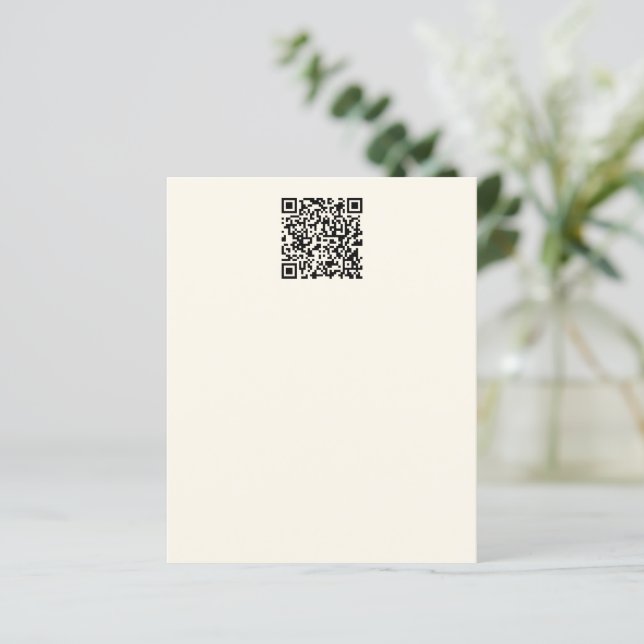 Créer instantanément un code QR | Modifiable blanc (Debout devant)