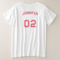 Créer Joueur rose Nom Jersey Numéro Femme Soft