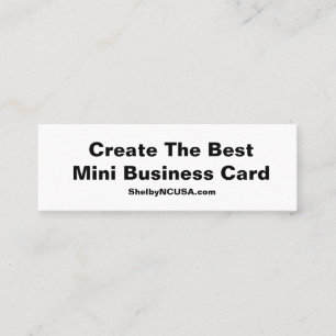 Créer le meilleur mini carte de visite