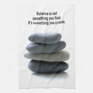 Créer l'équilibre serviette de cuisine