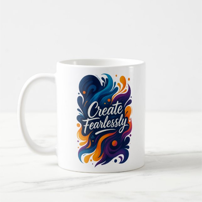 Créer sans peur - SvietWorks Inspirational Mug (Gauche)