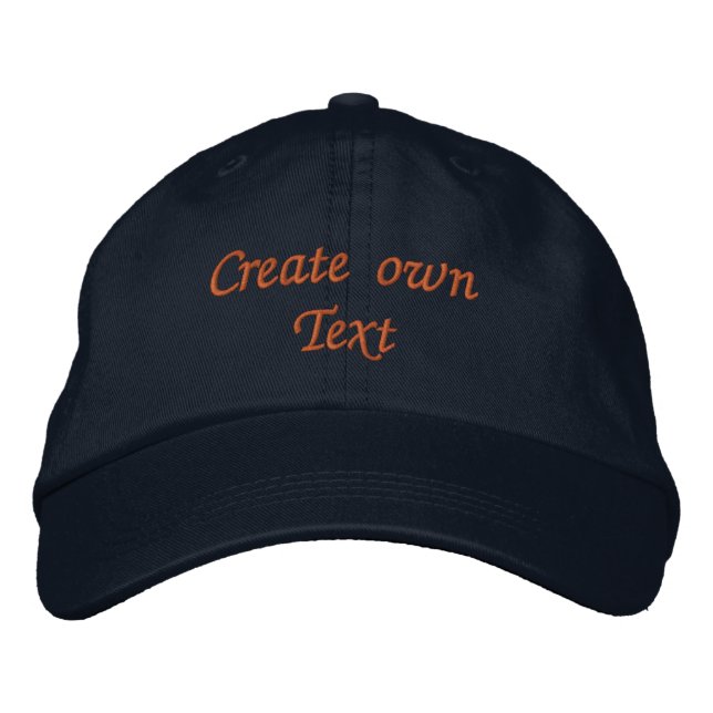 Créer son propre Casquette de texte (Devant)