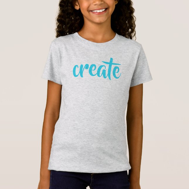 "Créer" T-shirt fille (Devant)