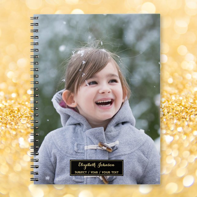 Créer un cahier personnalisé avec photo et lignes (Create Custom Personalized Photo Ruled Notebook)
