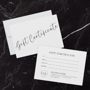 Créer un certificat-cadeau   Carte-cadeau d'entrep