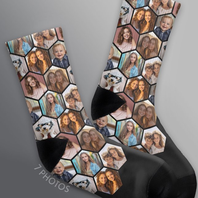 Créer un Collage Photo Personnalisé avec 7 Chausse (Custom Socks with a Photo Collage)