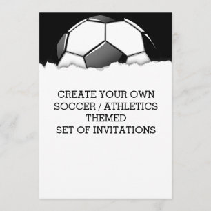 Créer un jeu de football Invitation à thème