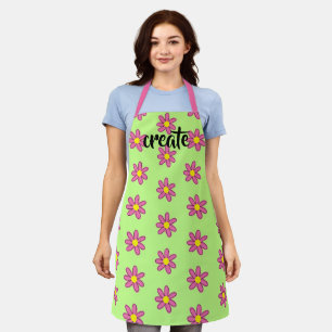 Créer un tablier floral amusant vert et rose