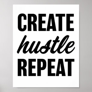 Créer une affiche de soumission répétée Hustle
