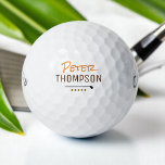 Créer une balle de golf de nom personnalisé pour G<br><div class="desc">Golf_ball personnalisé pour un golfeur élégant...  un design monogramme simple et élégant</div>