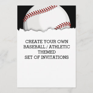 Créer une invitation à thème de baseball