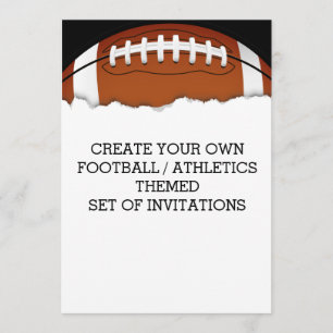 Créer une invitation à thème de football