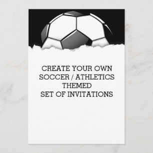 Créer une invitation à thème de jeu de soccer