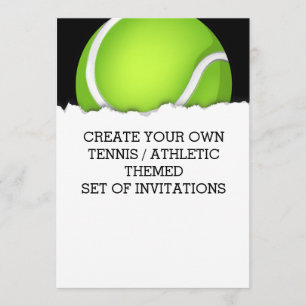 Créer une invitation à thème de tennis