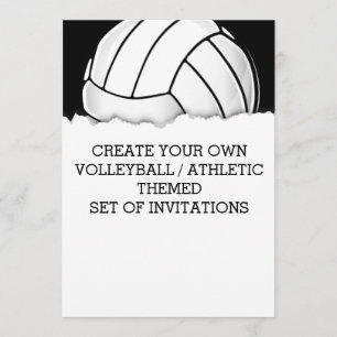 Créer une invitation sur le thème du volleyball