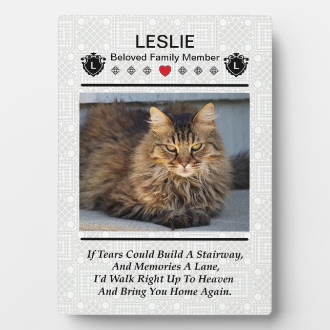 Créer Une Plaque Photo Commémorative Pour Animaux  (Devant)