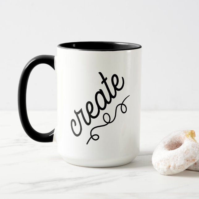 Créer une tasse de café noir et blanc (Avec donut)
