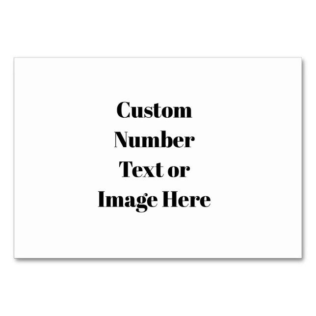 Créer vos propres numéros de table Mariage - Perso (Devant)