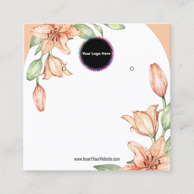 Créer votre carte d'affichage d'écoute de logo per (Devant)