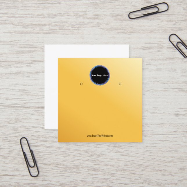 Créer votre carte d'affichage d'écoute de logo per (Devant/Arrière en situation)