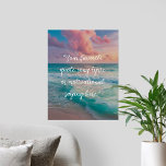 Créer votre propre affiche de devis<br><div class="desc">Créez votre propre devis personnalisé poster art mur. Caractéristiques minimaliste typographie de script sur le coucher du soleil paysage océanique avec vagues et ciel</div>