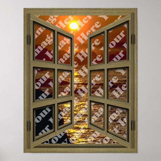 Créer votre propre affiche de fenêtre Brown de 6 V (Devant)