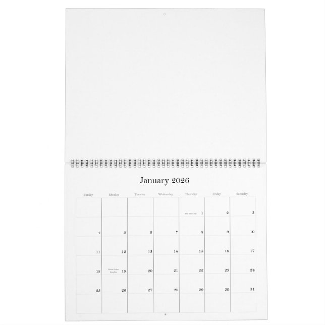 Créer votre propre calendrier (Jan 2026)